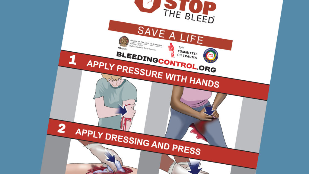 Stop The Bleed Poster
