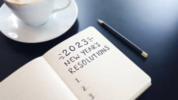 2023 new year's resolutions concept
