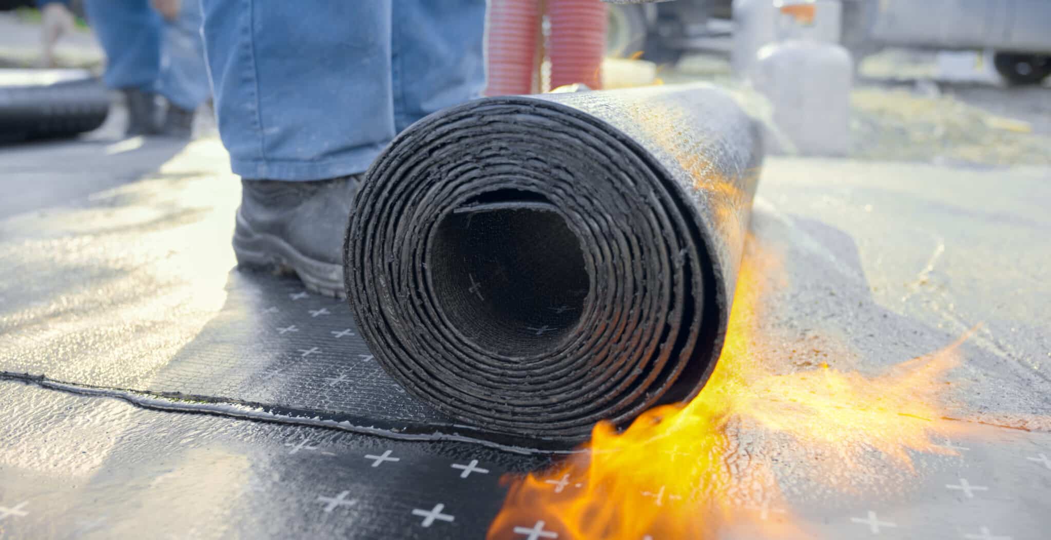 Heating And Melting Of Bitumen Rolls